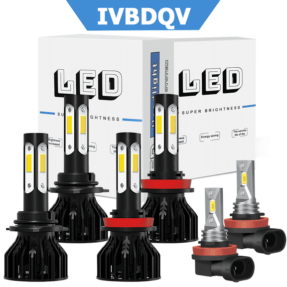 For 2007-2014 Toyota Camry LED Headlight Bulbs High Low Beam Fog Light Kit 6Pcs