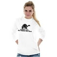 thumbnail image 3 of Always Late Worth Wait Funny Turtle Plus Size Long Sleeve Graphic Tee Shirt Brisco Brands 2X, 3 of 5
