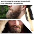 thumbnail image 5 of Soft Hair Brush Beard Styling Brush Double Sided Bristle Hairbrush Wood Handle Hair Scrub Shaving Comb Mustache Brushs For Men Facial1pcs), 5 of 5