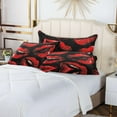 thumbnail image 7 of Sexy Red Lips Plush Pillow Case, Zippered Bed Pillow Pillowcases, Super Soft and Cozy Pillowcase Covers for Sleep Decor Giftsation - Queen Size 20x30in, 7 of 7