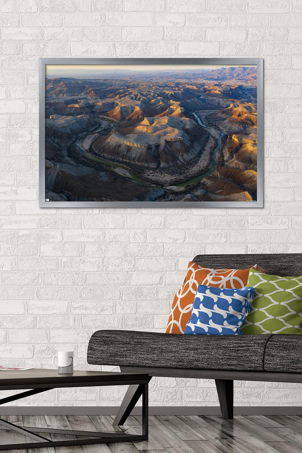 Texas - Mesa de Anguila Wall Poster, 22.375" x 34" Framed