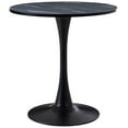 thumbnail image 1 of Kris & Alley Ivanza Round Marbled Finish Engineered Wood Top Bistro Dining Table with Metal Pedestal Base, 1 of 6