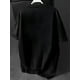 thumbnail image 2 of Camiseta casual de talla regular para hombre - Camiseta gráfica "Naughty by Nature" con diseño de bate de béisbol, manga corta negra, cuello redondo, ropa deportiva de verano, lavable a máquina, ropa, 2 of 6