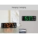 thumbnail image 5 of Methold Reloj de pared digital Control remoto Temperatura Fecha Apagado Memoria Brillo Decoración de ajustable Termómetro montado en la pared Electrónica, 5 of 6
