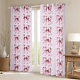 thumbnail image 2 of Manfei Princess Ribbon Child Blackout Curtains Set of 2 (52x84 Each), Retro Garden Flower Window Curtains, Kawaii Ribbon Bow Curtains and Drapes, Curtains and Drapes Home Decor, 2 of 6