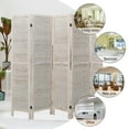 thumbnail image 5 of Hofitlead 6 Panel Room Divider,5.6FT Tall Wood Folding Partition Screens Freestanding Wall Divider, White, 5 of 8