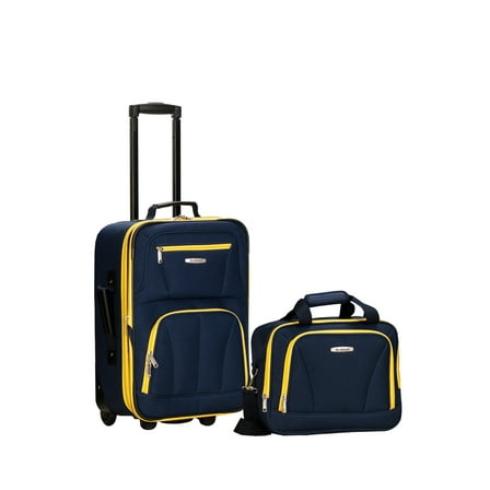 Rockland Fashion Softside Upright 2 Piece Luggage Set F102
