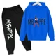 thumbnail image 2 of Ropa para niños Conjunto de sudadera con capucha para niños y pantalones de sudadera Conjunto deportivo de 2 piezas para niños y niñas Ropa estampada de Mbappé, 2 of 5