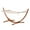 Cream White, variant on Outsunny 10' Wood Outdoor Hammock with Stand Rainbow Bed, Heavy Duty Roman Arc Hammock for Single Person for Patio Backyard Balcony, Multi Color