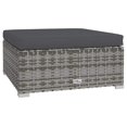 thumbnail image 5 of vidaXL 8 Piece Garden Lounge Set with Cushions Poly Rattan Grey, 5 of 5