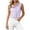#77-Purple, variant on Craaazy Women's Ruffle Trim Striped Prints Puff Sleeve Top - Lightweight Polyester V-Neck Blouse for All Seasons Gifts
