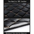 thumbnail image 4 of FHJBP Trunk Mat Compatible with Mercedes G Class W463 G350 G500 G55 G63 2007-2018 Full Coverage 3D Laser Measured Rear Cargo Mat+Backrest Mat+Both Sides Panel Black w/Black Stitching, 4 of 4