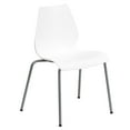 thumbnail image 1 of Chaise empilable blanche de la collection Hercules de Flash Furniture, 1 of 8