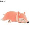 thumbnail image 2 of Anvazise Cute Simulation Fox Soft Stuffed Plush Toy Sleeping Doll Home Pillow Pink 60cm, 2 of 13
