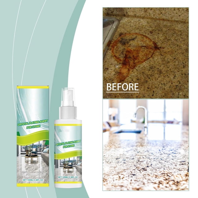 Tile & Stone Crystal Coating Polish – Scratch Efflorescence Removal Enhances Shine For & Natural Stone(100ml)