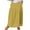 Yellow, variant on HAiming Women's Elastic Waist Pleated Skirt 2025 Plus Size Summer Casual Loose Mid Length Skirt Dress with Pocket