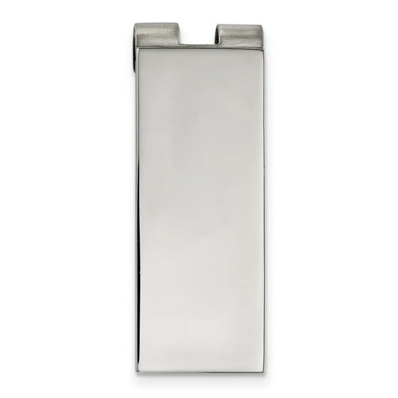 19.84mm Stainless Steel Engravable Polished Money Clip Jewelry Gifts for Men