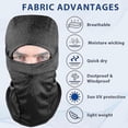 thumbnail image 2 of Ski Mask For Men Women Balaclava Face Mask Breathable Uv Protection Football, 2 of 5