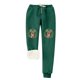 thumbnail image 1 of Pantalones de mezclilla Gibobby Mujer estampado navideño verde XL, 1 of 4
