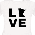 thumbnail image 4 of Inktastic Love Minnesota Boys or Girls Long Sleeve Baby Bodysuit, 4 of 5