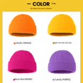 thumbnail image 4 of Gorro de punto para mujer, gorro de piel cálido para exteriores, gorro de lana, gorro grueso de Color sólido, combina con todo, para parejas, 4 of 6