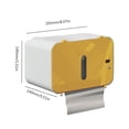 thumbnail image 5 of Caja de almacenamiento Papel de montaje en pared Soporte de papel con sensor inteligente (inducción) Amarillo, 5 of 5