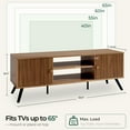 thumbnail image 6 of LUCKLIIFE 53" TV Stand for 55" -65" TVs, Mid Century Modern Entertainment Center  for Living Room, 6 of 10