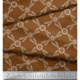thumbnail image 3 of Soimoi Cotton Jersey Fabric Dots & Circle Geometric Printed Craft Fabric by the Yard 58 Inch Wide, 3 of 3