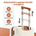 thumbnail image 3 of COBIZI 3 Piece Luggage Sets with Wheels, Hardshell 3 Pc Suitcases with TSA Lock Hardside & Lightweight 3-Piece Hardshell Luggage Sets for Travel 20in 24in 28in(Beige), 3 of 9