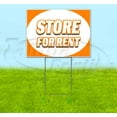 thumbnail image 1 of Store For Rent (18" x 24") Yard Sign, Includes Metal Step Stake, 1 of 6
