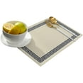 thumbnail image 2 of Placemats Geometric Greek Key Design Place Mats for Dining Room Dinner Table Beige Washable Table Mats Kitchen Decorations Set of 4, 2 of 6