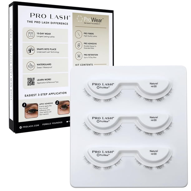 Eyelash Clusters Pro Lash ProWear, impermeables durante 10 días, 3 juegos