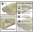 thumbnail image 3 of Home Weavers Double Ruffle Collection 100% Cotton Non-Slip Bathroom Rug Set Machine Washable Bathroom Rug-17"x24", Bath Rug- 21"x34", Runner- 21"x54", Sage Color 3 Piece Bath Rug set, 3 of 9