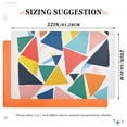 thumbnail image 6 of Yayeee Doormat for Indoor Entrance 32" x 20" Non Slippery Floor Rug, Red Triangles, 6 of 8
