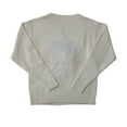 thumbnail image 2 of Zunie Girl Youth Girl's Long Sleeve Soft Chenille Holiday Sweater (Ivory, XS (4/5)), 2 of 2