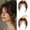 Light Brown, variant on Clip On C-Arc Face Framing Bangs, Heat Resistant Synthetic Straight Hair Fringe, Natural Invisible Clip In Hair Pieces for Women Daily Styling