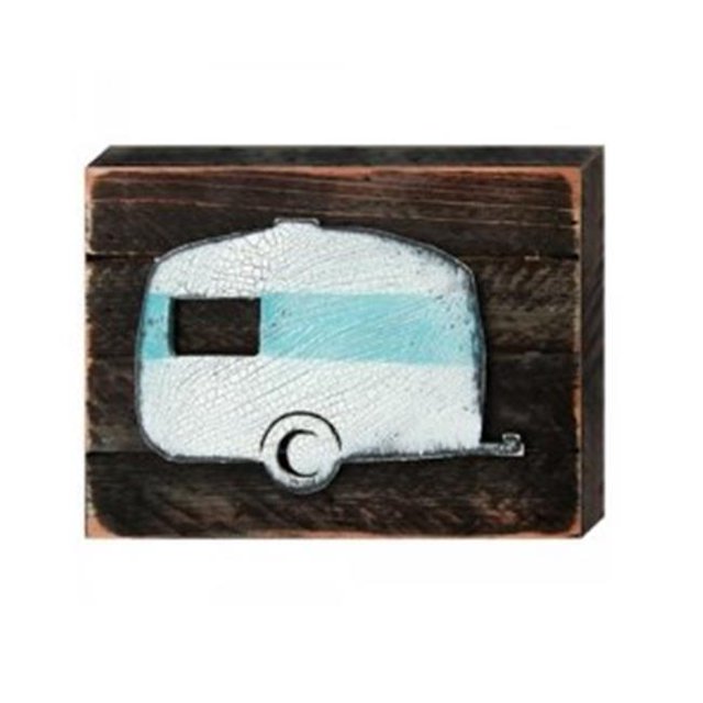 Designocracy 98431-18 Camper Art on Board Wall Decor
