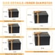 thumbnail image 2 of Cajas de regalo CHARMGIFTBOX, paquete de 5 unidades, negras, con cinta, 2 of 6