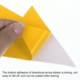 thumbnail image 4 of Unique Bargains Directional Arrow Sticker, 12' PVC Arrow Removable Adhesive Decals for Wall Floor Marking, Yellow, 24Pack, 4 of 6