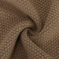 thumbnail image 6 of TFEOQRY Men's V Neck Sweater Textured Knitted Long Sleeve Solid Pullover Casual Fall Winter Warm Thermal Tops Brown, 6 of 6