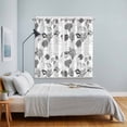 thumbnail image 5 of Curtains 63 Inch Length 2 Panels, Coastal Grey Grommets Window Treatment Curtain, Retro Ocean Coral Shell Starfish Seahorse Thermal Curtains Drapes for Living Room/Bathroom, 5 of 9