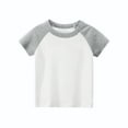 thumbnail image 4 of HuaAngel 6 Pack Short Sleeve T-Shirts for Kids Multicolor Basic Summer Undershirts Sizes 2-7T, 4 of 8