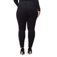 thumbnail image 2 of Jack David Womens Plus Size Stretch Distressed Ripped Skinny Black Denim Jeans Pants, 2 of 6