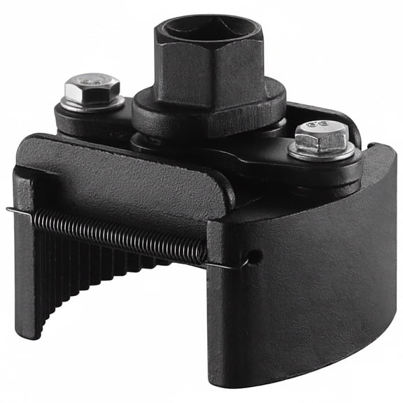 Universal Oil Filter Wrench Adjustable with Auto-Clamp Spring, Oil Filter Removal Tool, Oil Filter Change Set, Ideal for Engine Filters, Conduit, & Fittings