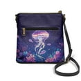 thumbnail image 2 of ZUXONGSY Jellyfish Coral Fish Print Trendy Crossbody Bags for Women PU Shoulder Purse Bag Travel Bag Lightweight Multiple Pockets Bag with Zipper Closure for Dating Shopping, 2 of 7