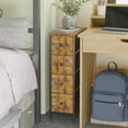 thumbnail image 4 of Narrow Storage Cabinet with 4 Drawers, Slim Fabric Dresser Tower for Small Spaces, White, for Bedroom, Bathroom, Laundry, Closet, 4 of 8