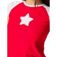 thumbnail image 2 of Women Y2k Crop Tops Vintage Star Print Short Sleeve T-Shirts Streetwear Basic Tees Aesthetic Clothes, 2 of 4