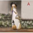 thumbnail image 4 of Figuras decorativas de brujas de Halloween, sombreros de brujas clásicos, gatos y calabazas, 4 of 4