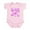 Petal Pink, variant on CafePress - Pink And Purple Flower Girl Infant Bodysuit - Baby Light Bodysuit, Size Newborn - 24 Months