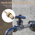 thumbnail image 1 of FUTUREORYY 2Pcs Sturdy Copper Faucet Core Cartridge for Bathroom Kitchen Hot Cold Water Use, 1 of 7